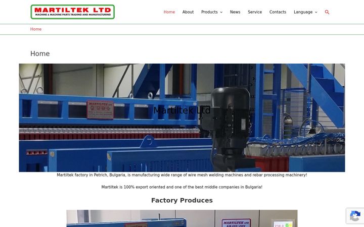 Screenshot of martiltek.com