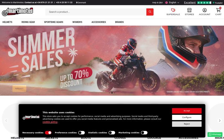 Screenshot of martimotos.com
