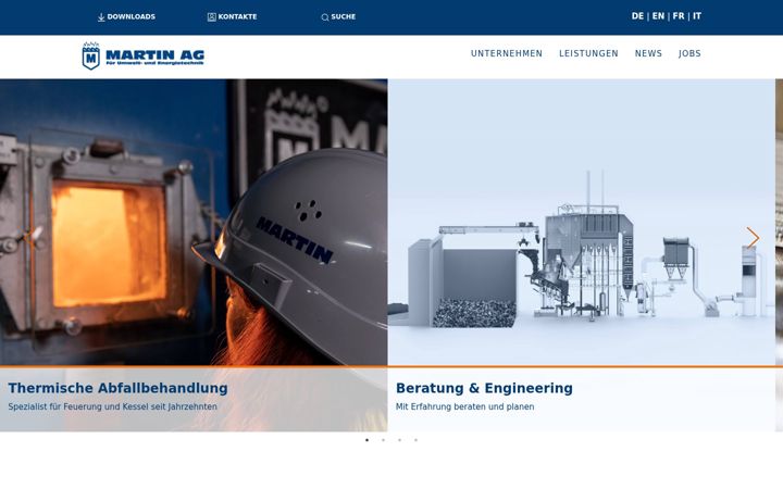 Screenshot of martin-ag.com