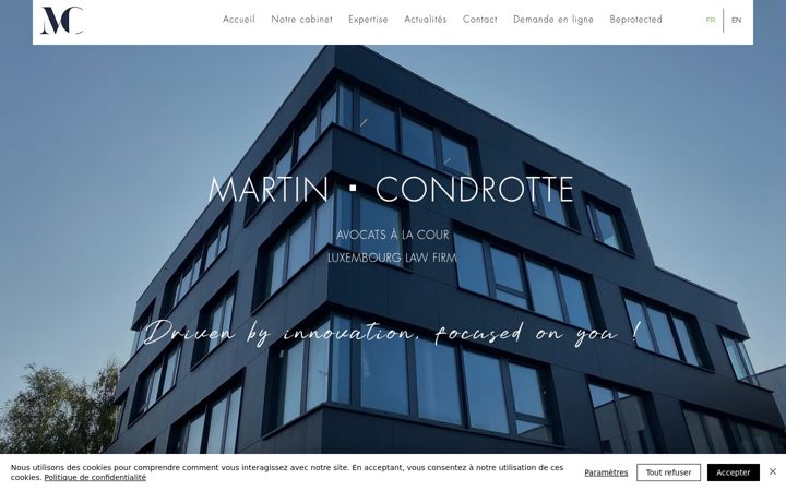Screenshot of martin-avocats.lu