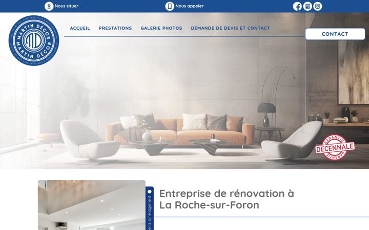 Screenshot of martin-decor.fr