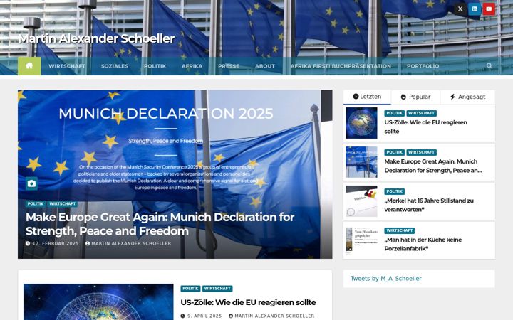 Screenshot of martin-schoeller.com