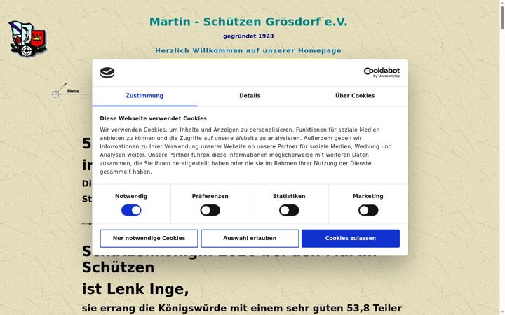 Screenshot of martin-schuetzen-groesdorf.de