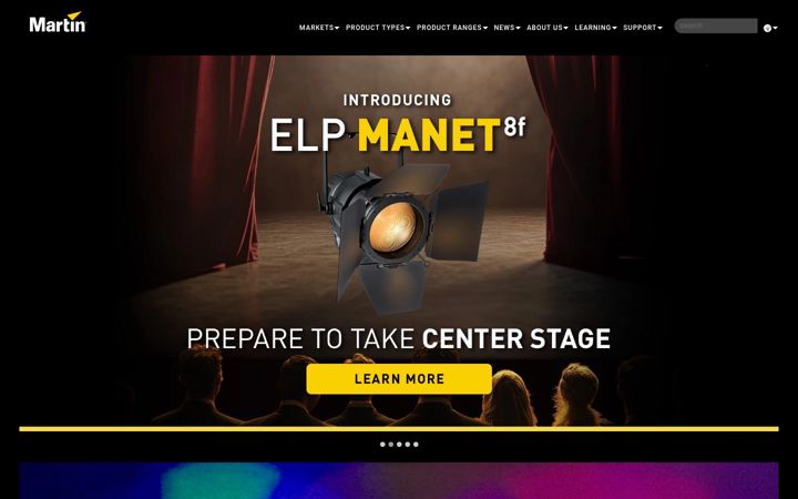 Screenshot of martin.com