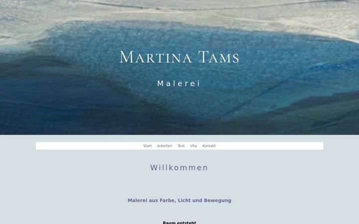 Screenshot of martina-tams.de