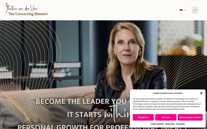 Screenshot of martina-vanderveer.com