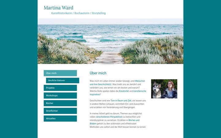 Screenshot of martina-ward.de