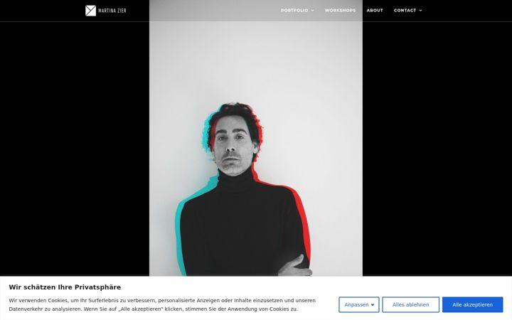 Screenshot of martina-zier.com