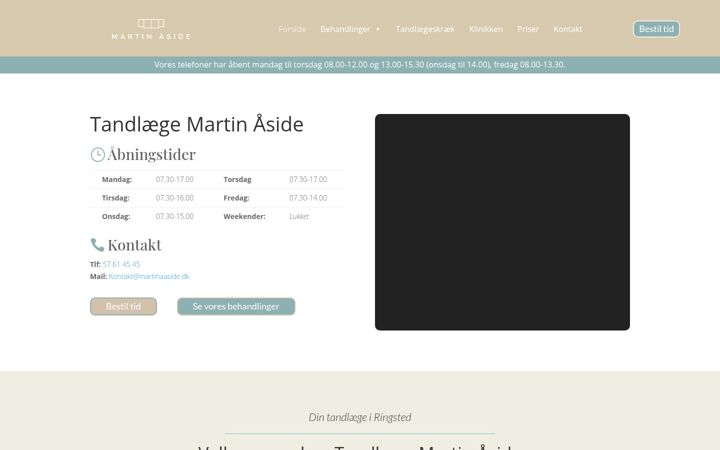 Screenshot of martinaaside.dk