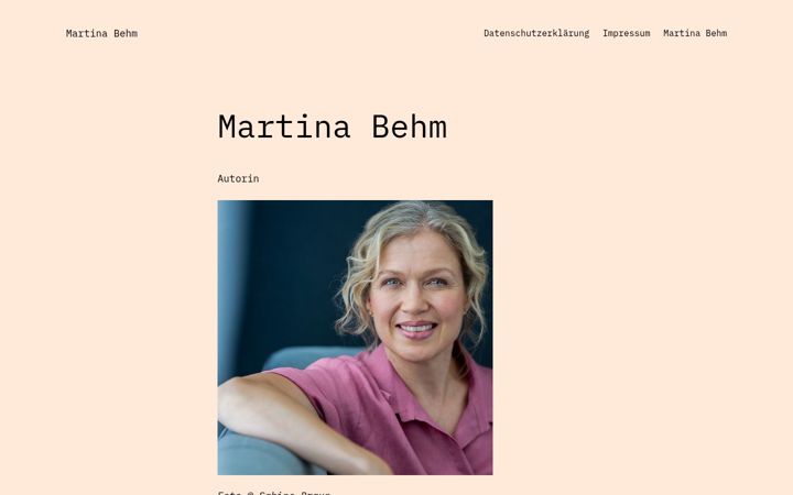 Screenshot of martinabehm.de