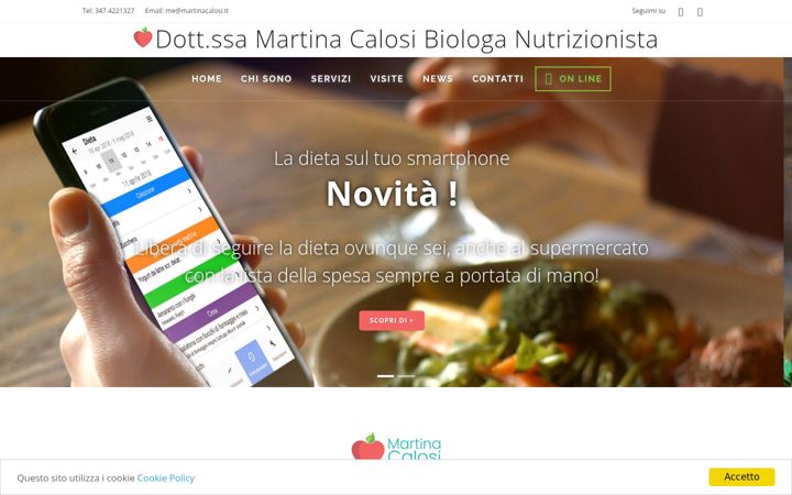 Screenshot of martinacalosi.it