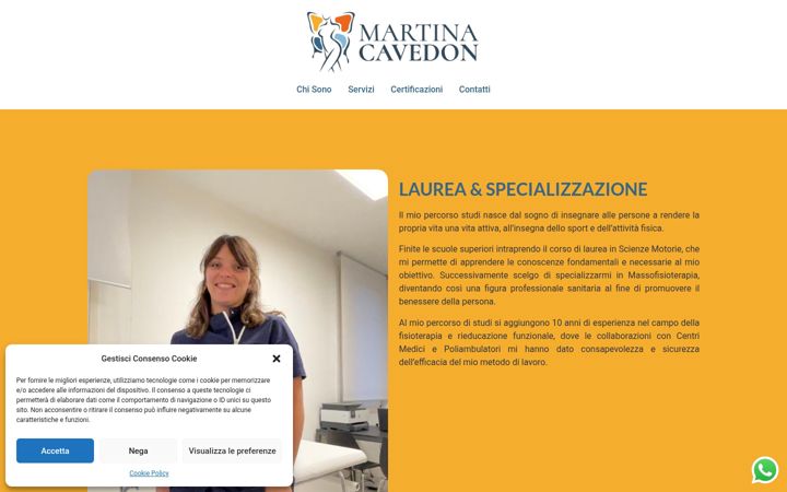 Screenshot of martinacavedon.it
