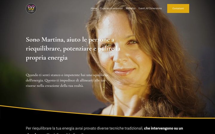 Screenshot of martinadesimone.com