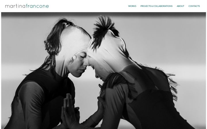 Screenshot of martinafrancone.com