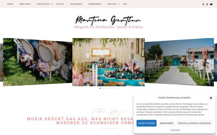 Screenshot of martinagirtler.com