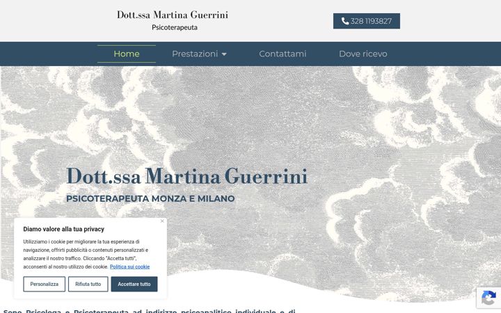 Screenshot of martinaguerrini.it