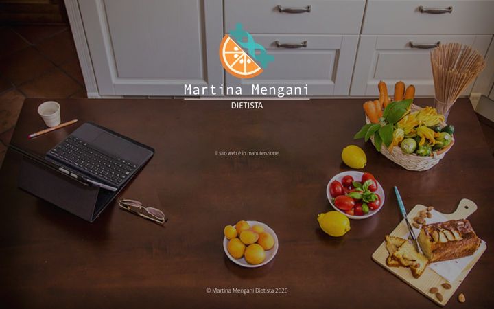 Screenshot of martinamenganidietista.it