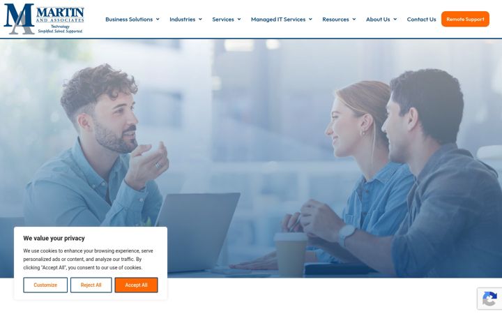Screenshot of martinandassoc.com