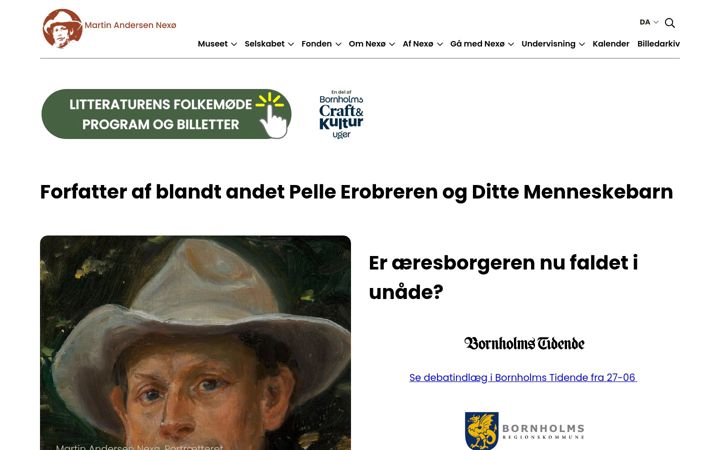 Screenshot of martinandersennexoe.dk