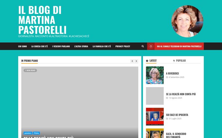 Screenshot of martinapastorelli.it
