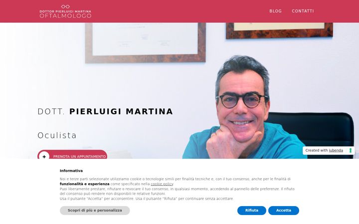 Screenshot of martinapierluigioculista.it