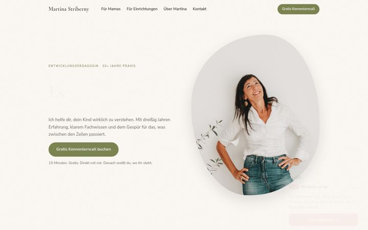 Screenshot of martinastriberny.com
