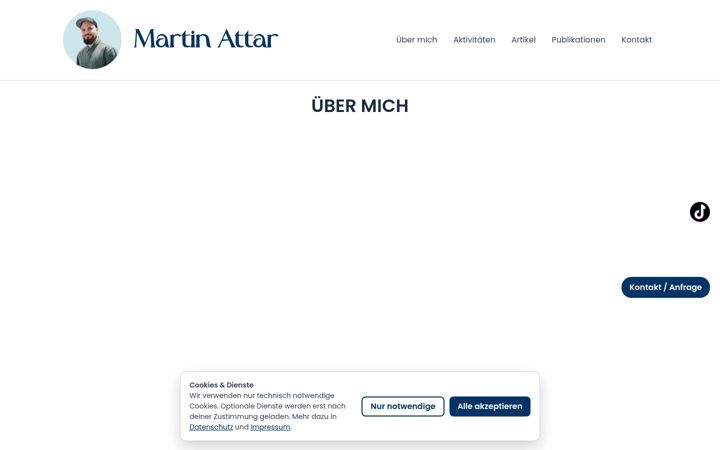 Screenshot of martinattar.de