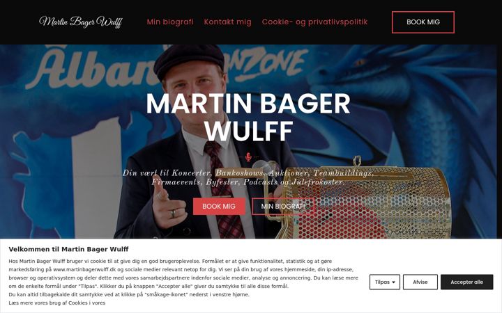 Screenshot of martinbagerwulff.dk