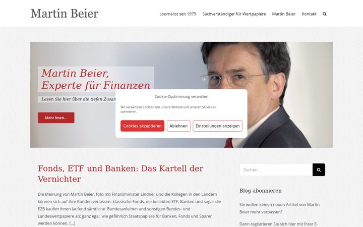 Screenshot of martinbeier.de