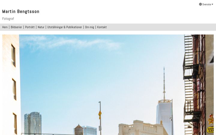 Screenshot of martinbengtsson.com