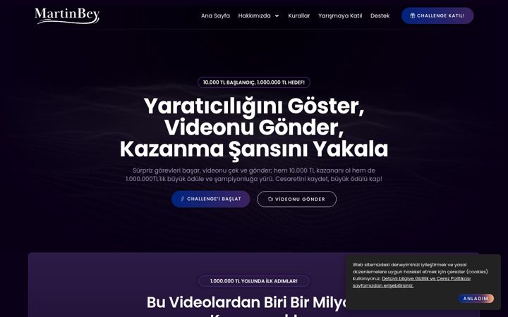Screenshot of martinbey.com