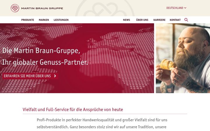 Screenshot von martinbraungruppe.com