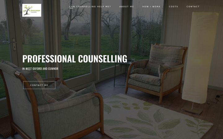 Screenshot of martinbulpittcounselling.com