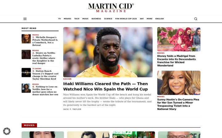 Skærmbillede af martincid.com
