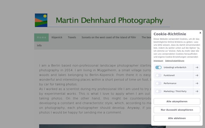 Screenshot of martindehnhard-photography.com