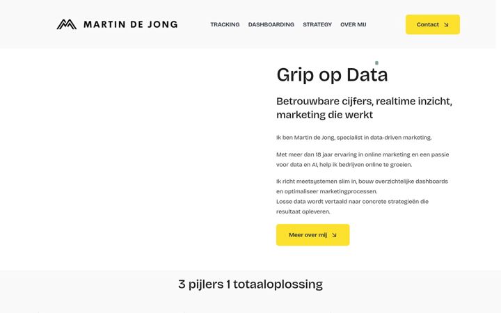 Captura de ecrã de martindejong.nl