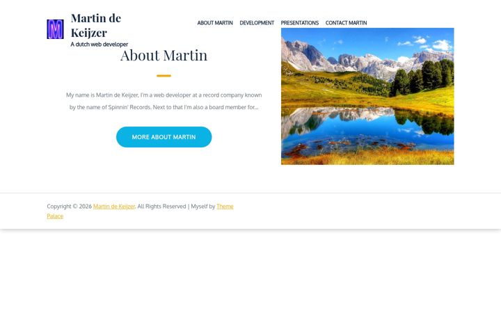 Screenshot of martindekeijzer.nl