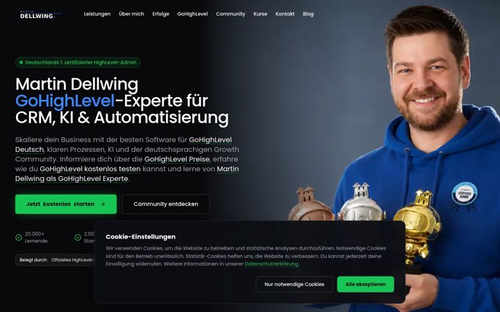 Screenshot of martindellwing.de
