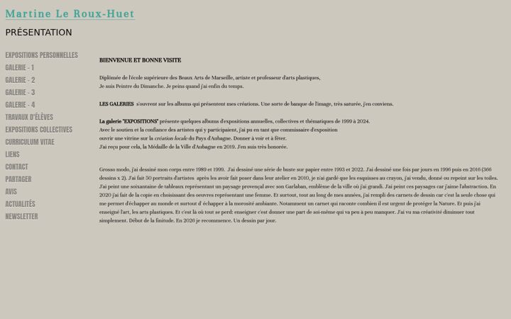 Screenshot of martine-huet.com