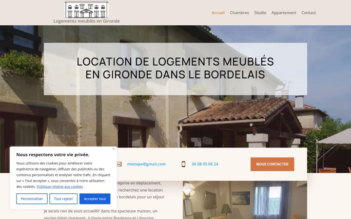 Screenshot of martine-lodges.fr