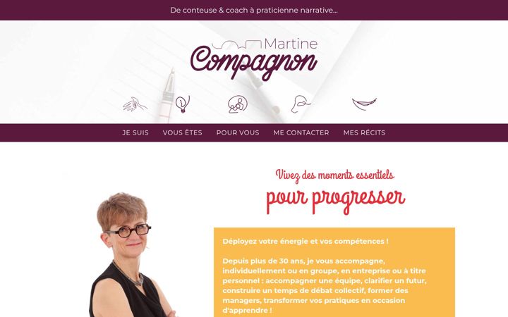 Screenshot of martinecompagnon.com