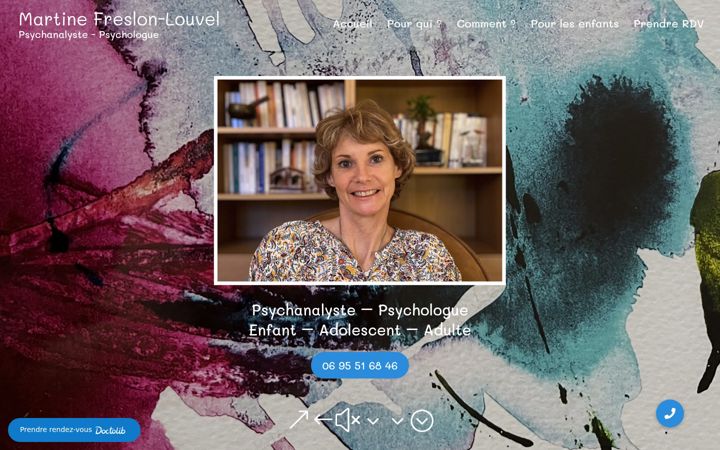 Screenshot of martinefreslon.fr