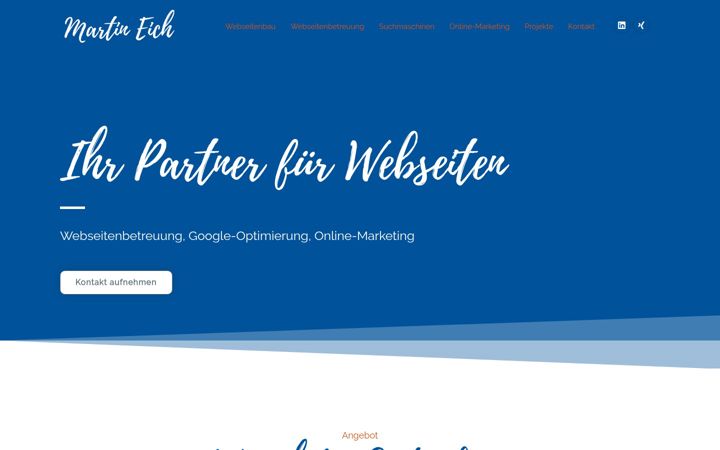 Screenshot of martineich.de