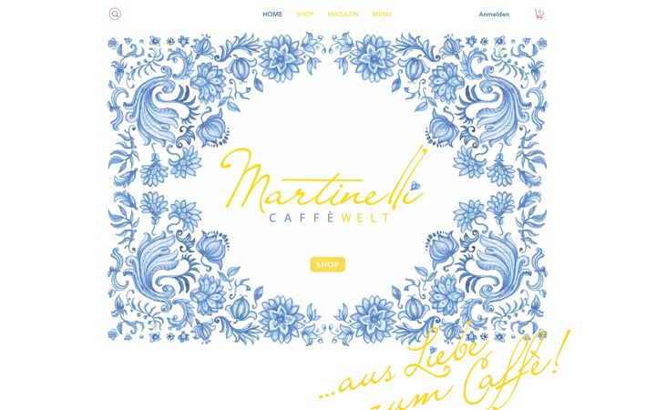 Screenshot of martinellicaffe.com