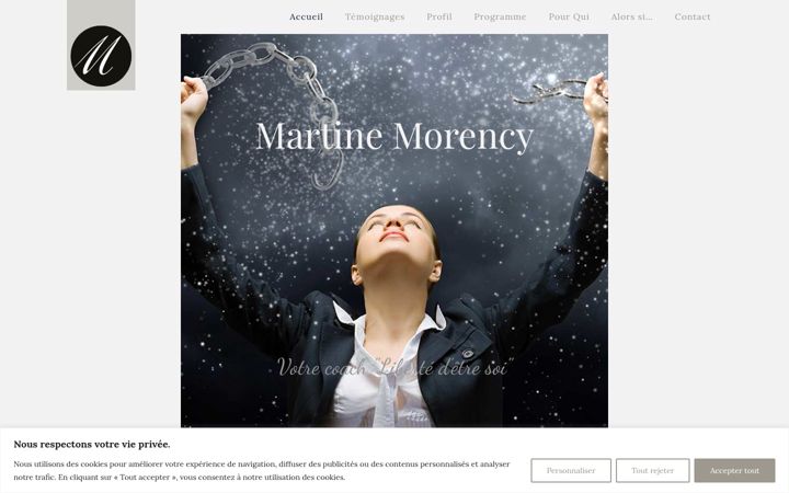 Screenshot of martinemorency.com