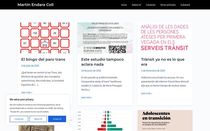 Screenshot of martinendara.com