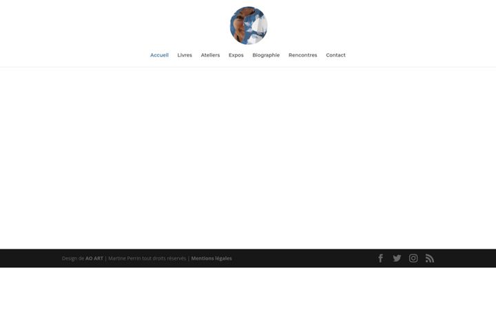 Screenshot of martineperrin.com