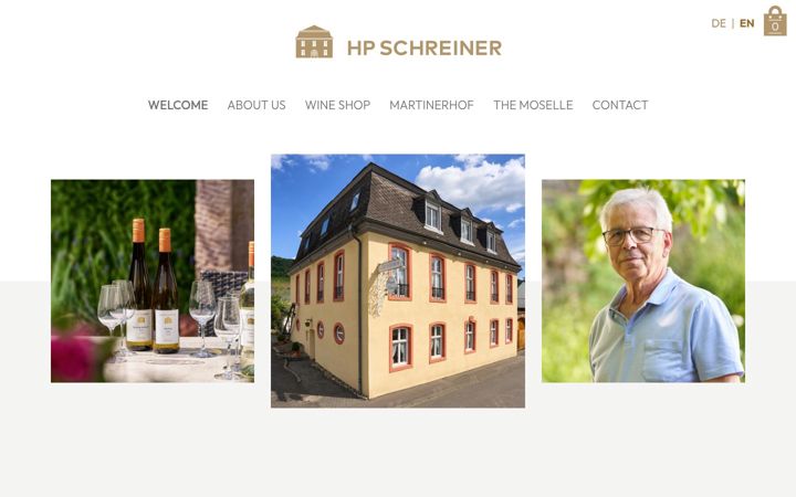 Screenshot of martinerhof-wein.de