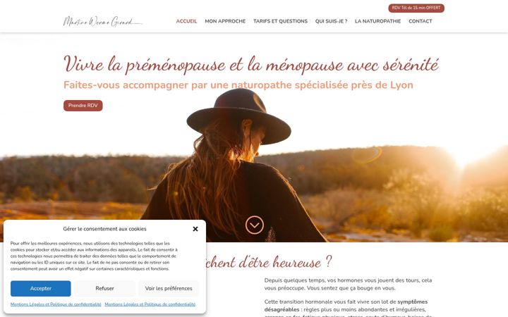 Screenshot of martinewg.fr
