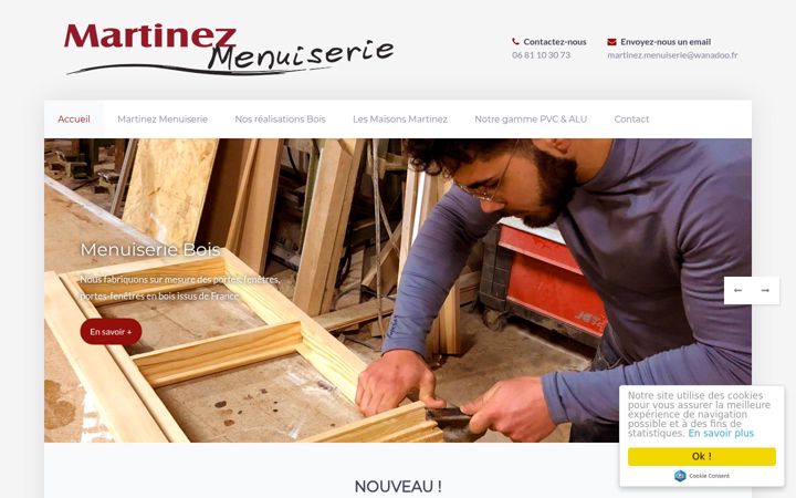 Screenshot of martinez-menuiserie.fr